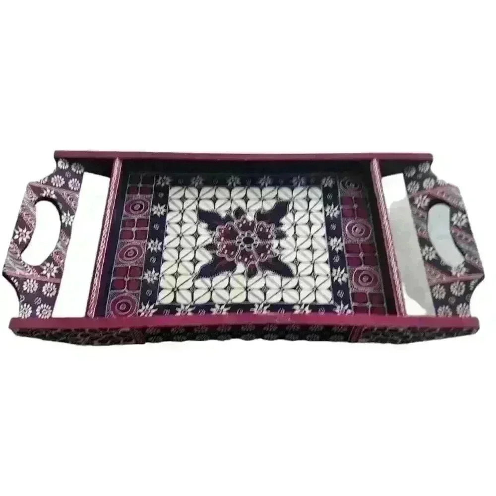 Small Wooden Hand Painted Serving Tray
